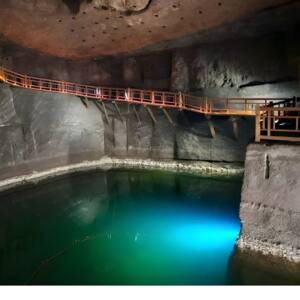Underground Lake at Wieliczka Salt Mine